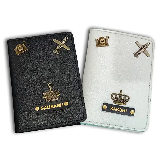 Mr and Mrs passport cover (Black, White)